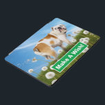 Dog With Dandelion iPad Pro Cover<br><div class="desc">Did you make a wish? | Avanti,  the Global Humor Brand™ has been entertaining the world with its Feel Good Funny greeting cards for over 40 years. Our characters live life to the fullest and celebrate the humor in everyday life.</div>