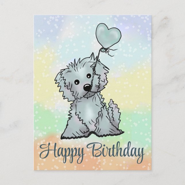 dog with heart postcard (Front)