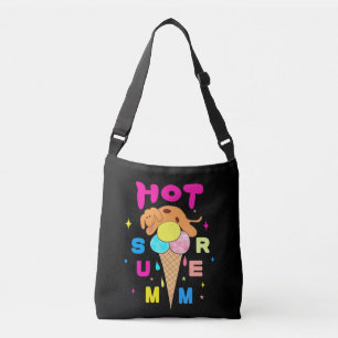 Dog with ice cream crossbody bag