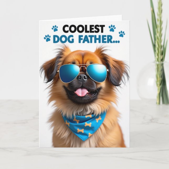 Dog With Shades Fathers Day Card (Front)