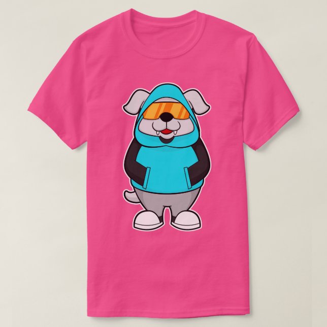 Dog with Sunglasses 2 T-Shirt (Design Front)