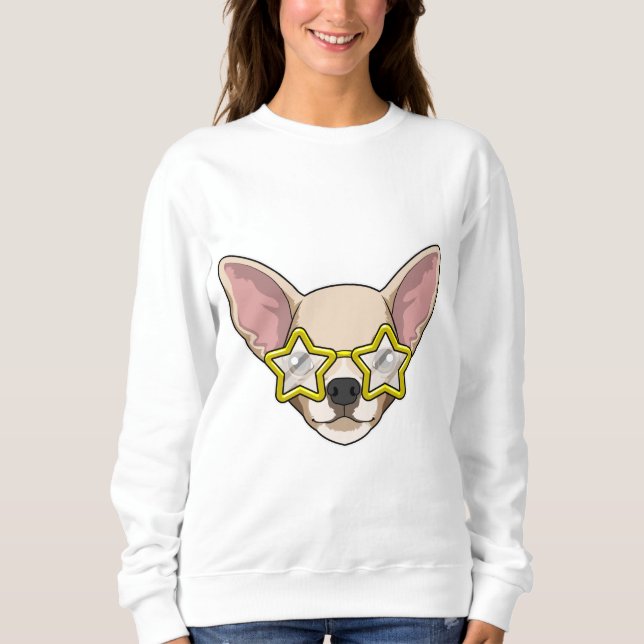 Dog with Sunglasses Sweatshirt (Front)