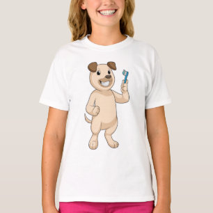 Dog with Toothbrush T-Shirt