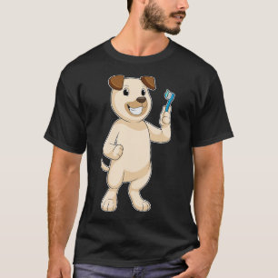 Dog with Toothbrush T-Shirt