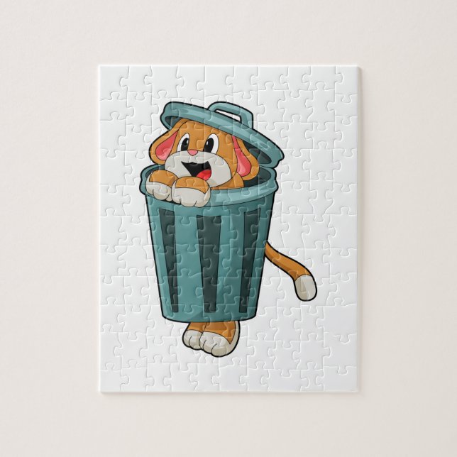 Dog with Trashcan Jigsaw Puzzle (Vertical)