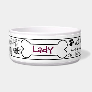 Dog Word Art Pet Bowl - Good Girl