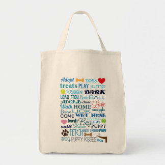Dog Words Bag