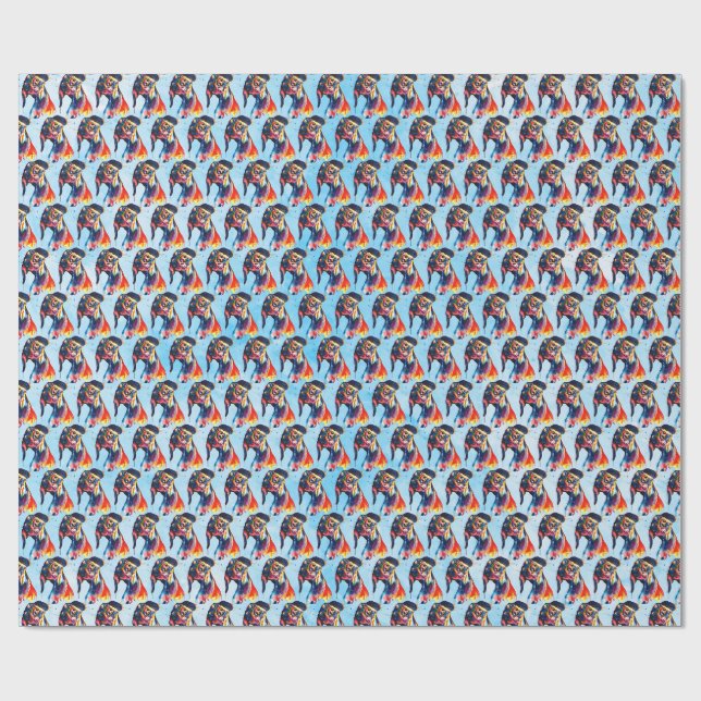Dog Wrapping Paper (Flat)