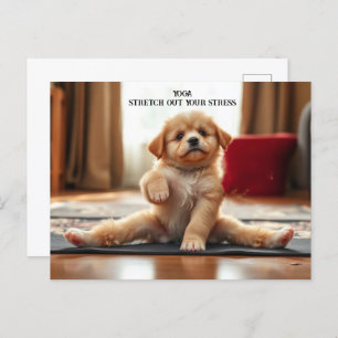 Dog Yoga Postcard
