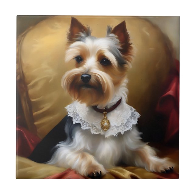 Dog Yorkshire Terrier Beauty Tile (Front)