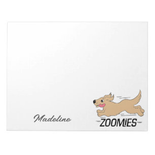 Dog Zoomies Personalised Notepad