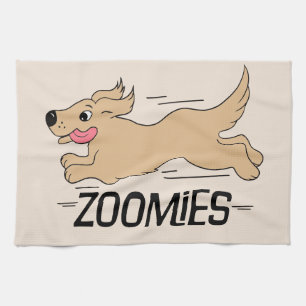Dog Zoomies Tea Towel