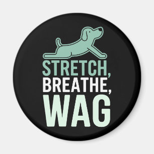 Doga Dog Yoga Pet Wellness Mindful Stretching Magnet