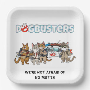 Dogbusters Cats Paper Plate