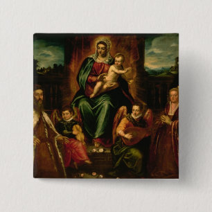 Doge Alvise Mocenigo and Family 15 Cm Square Badge