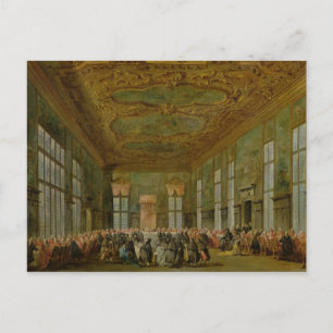 Doge Alvise Mocenigo IV  Giving a Banquet Postcard