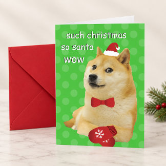 Doge Christmas Card