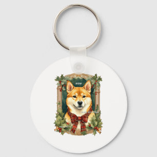 Doge Christmas Swea Shiba Inu Mens Long  Key Ring