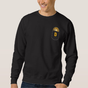 Doge Coin Faux Pocke Dogecoin To The Moon Sweatshirt