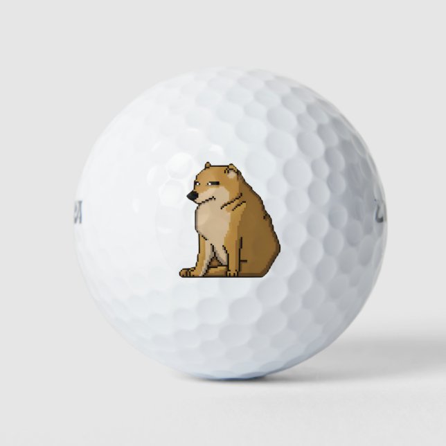 Doge Coin meme - Doge Golf Balls (Front)