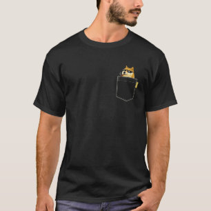 Doge Coin Pocket Dogecoin To The Moon Doge Meme T-Shirt