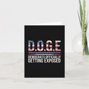 Doge D.o.g.e. Department Of Government Efficiency Card