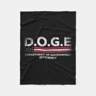Doge D.o.g.e. Department Of Government Efficiency  Fleece Blanket