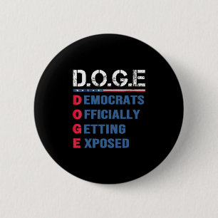 Doge D.o.g.e Department Of Government Efficiency M 6 Cm Round Badge