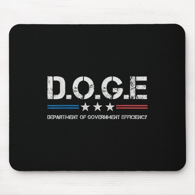 Doge D.o.g.e. Department Of Government Efficiency  Mouse Pad (Front)