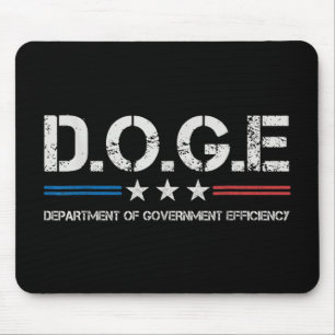 Doge D.o.g.e. Department Of Government Efficiency  Mouse Pad