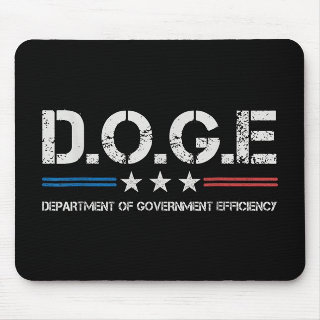 Doge D.o.g.e. Department Of Government Efficiency  Mouse Pad (Front)