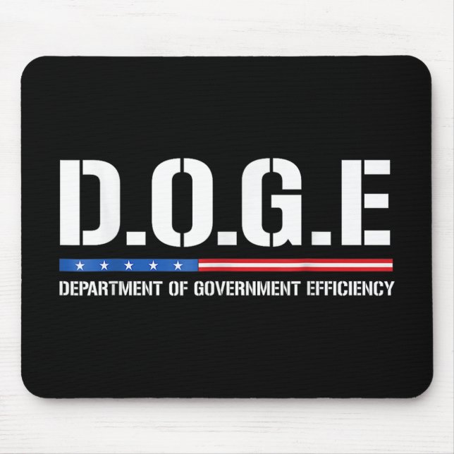 Doge D.o.g.e. Department Of Government Efficiency  Mouse Pad (Front)
