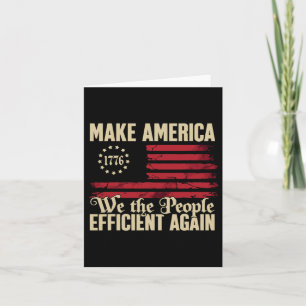Doge D.o.g.e Make America Efficient Again Trump 20 Card