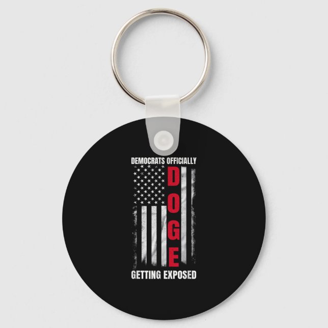 Doge Democrats Officially Getting Exposed _5  Key Ring (Front)