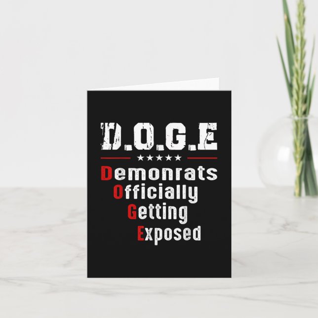 Doge Democrats Officially Getting Exposed  Card (Front)