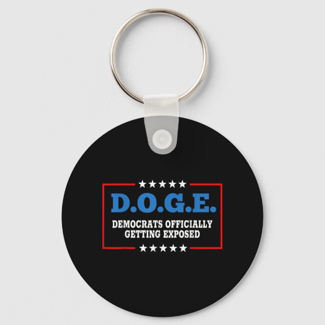Doge Democrats Officially Getting Exposed Dept Of  Key Ring (Front)
