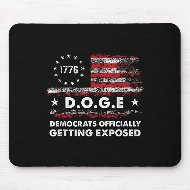 Doge Democrats Officially Getting Exposed Trump 2 Mouse Pad (Front)