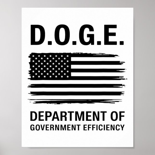 Doge Department Of Government Efficiency 4  Poster (Front)