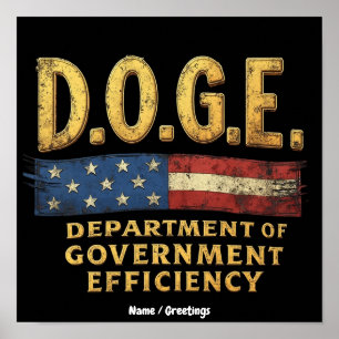 DOGE Department of Government Efficiency Poster