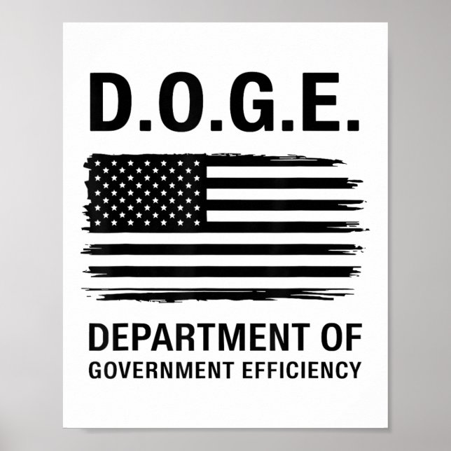 Doge Department Of Government Efficiency  Poster (Front)