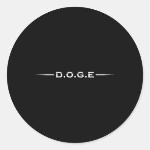 Doge Department Of Government Efficiency Shirt, Do Classic Round Sticker