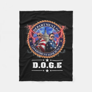 Doge Department Of Government Efficiency Trump 47t Fleece Blanket