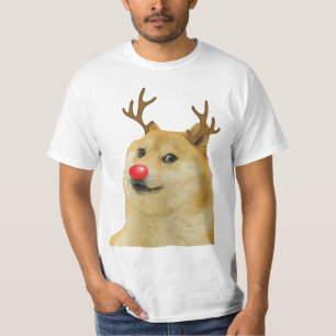 Doge Dogright Doggo Dog Christmas Meme Card red T-Shirt