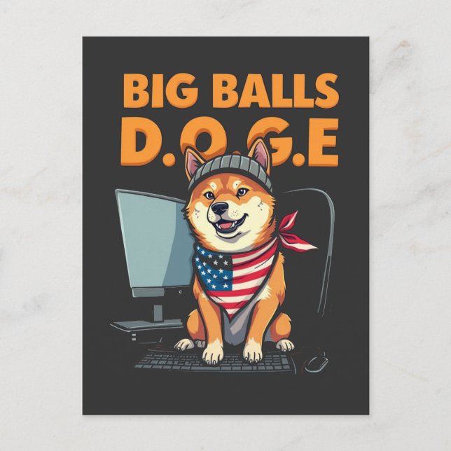 Doge epartment of government Efficiency  Postcard (Front)
