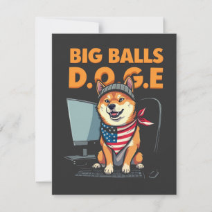 Doge epartment of government Efficiency Thank You Card