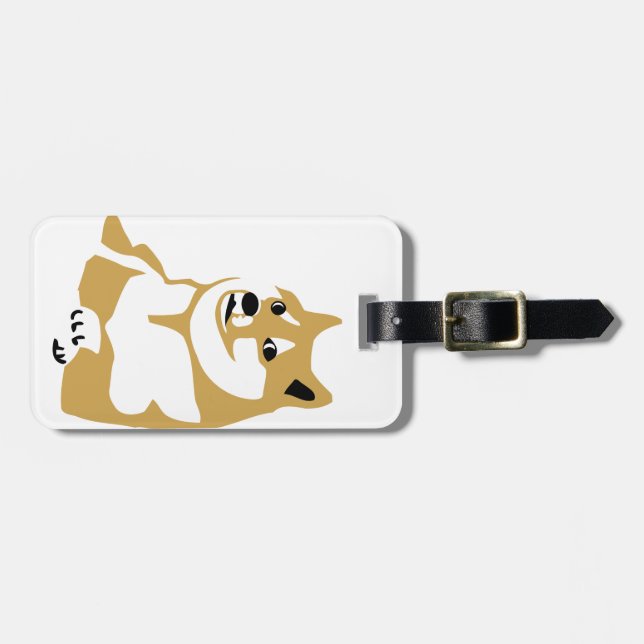 Doge - internet meme luggage tag (Front Horizontal)