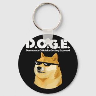 Doge Meme Democrats Officially Getting Exposed D.o Key Ring