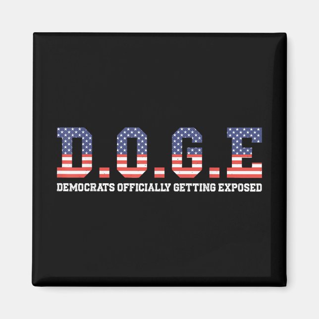 Doge Meme Democrats Officially Getting Exposed Usa Magnet (Front)