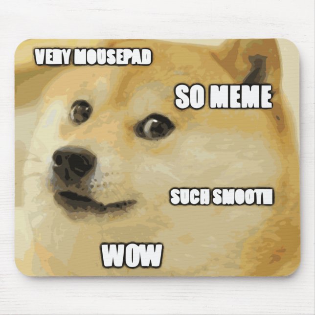 Doge Meme Mousepad (Front)