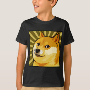 Doge Meme Square Doge Self Portrait T-Shirt